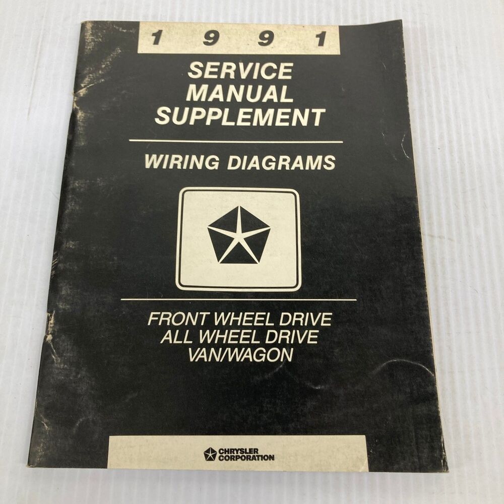 Chrysler 1991 Dealer Service Repair Manual Front Wheel Drive/ AWD RAM Van/Wagon
